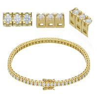 Bracciale Gioielleria Dossena  Donna in Oro Diamante 1.89 Ct BBE43CG - BBE43CG